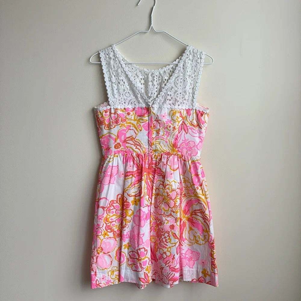 Lilly Pulitzer Raegan Dress in Resort White Happiness - Picture 3 of 3